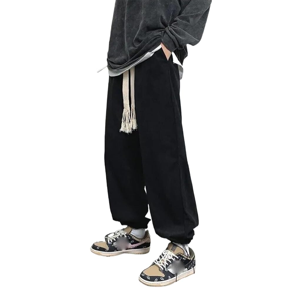 Aoleaky Men Thick Pants Autumn Winter Outdoor Casual